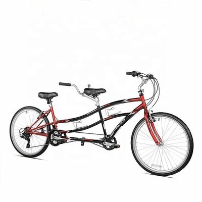 Stalen frame CE 26 &quot;Dual Driver 21 snelheden Tandem Bike voor twee personen OEM Double Seat