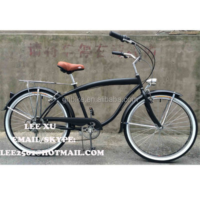 Comfortabele en duurzame mannen 6 Speed Beach Cruiser fiets met 170mm Crankset
