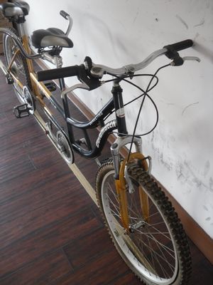 24 inch Shimano 7 snelheden OEM CE Staal tandem twee personen Fiets met vork ophanging