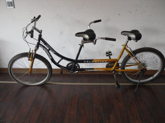 24 inch Shimano 7 snelheden OEM CE Staal tandem twee personen Fiets met vork ophanging