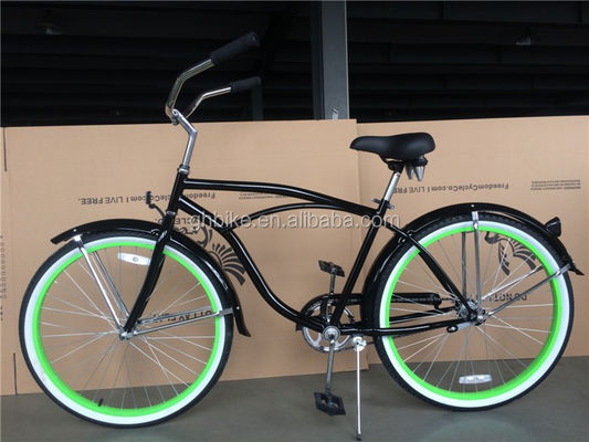 Groene Aluminium Rim 26 inch Schwinn Beach Cruiser Bike voor mannen Bruto Gewicht 18 kg