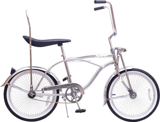 14KGS Zwarte kleur Sport Beach Cruiser Bike Lowrider Bike met lederen zadel