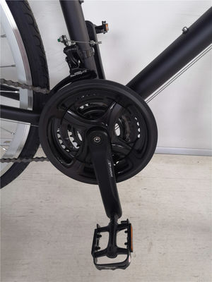 Promax Crank 1.8m Aluminium Frame 21S Comfort Fitness Hybrid Bike voor volwassenen