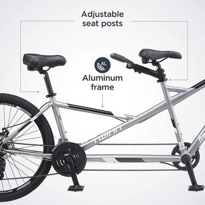 Tweepersoons tandemfiets 26&quot; 21s Versnellingen 1 snelheid 120kg laadvermogen Populaire keuze