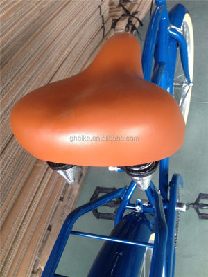 26 Inch Beach Cruiser Bike voor mannen met achterste drager en enkel snelheid Hard Frame Steel