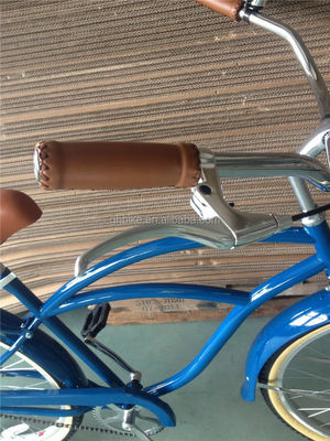 26 Inch Beach Cruiser Bike voor mannen met achterste drager en enkel snelheid Hard Frame Steel