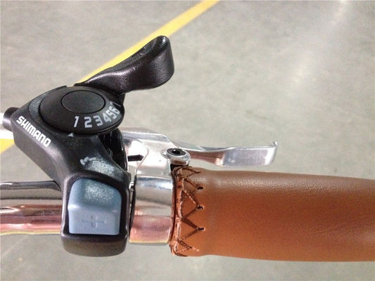 15kg vrouwen stap door de fiets dames klassieke 7-speed fiets met twee manden ontwerp