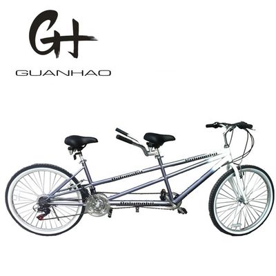 Double V Brake 26&quot; 18 snelheden Hi-Carton Steel Frame CE Opverkoop korting tandem twee zitplaatsen tweepersoonsfiets