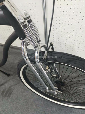 26 Inch Men's Single Speed Vintage Spring Fork Beach Cruiser voor Flatland Competitie