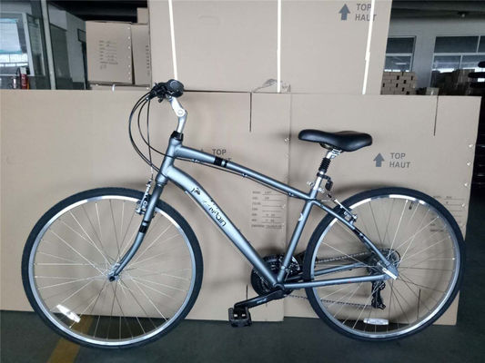 21 Speed Urban Fitness Bike Double V Brake Comfort Hybrid Bike zonder vork ophanging