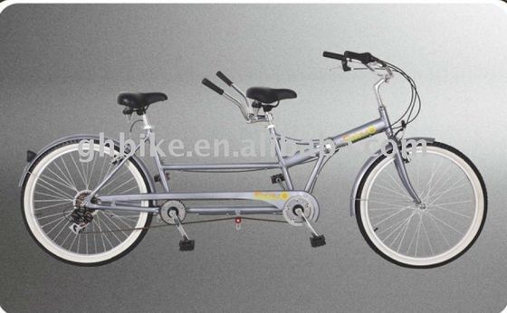 Shimano 7 Speed Tandem Bike 26&quot; vouwbare tandemfiets met stalen frame en twee zitplaatsen