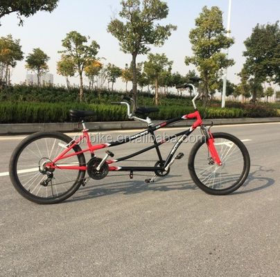 Shimano 7 Speed Tandem Bike 26&quot; vouwbare tandemfiets met stalen frame en twee zitplaatsen