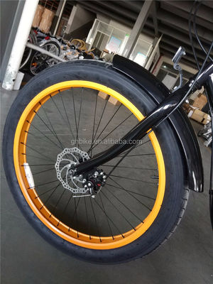 26 inch 3.0 band vet band mannen strand cruiser fiets met Shimano 7 versnelling en schijfrem