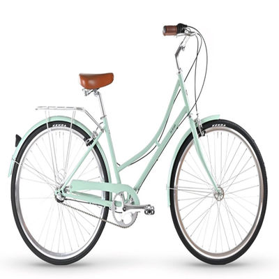 Double V Brake 6-7 Speed Vintage Retro Volwassenen Dames Comfort City Cruiser Vrouwenfietsen met voormand