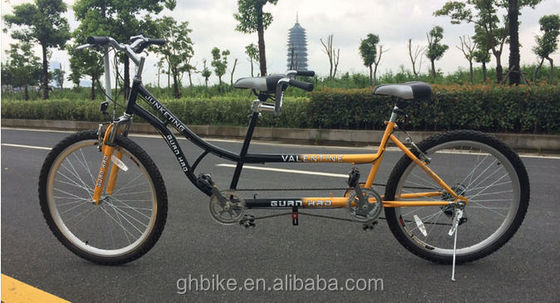 26 inch Tandem Bike Fiets Beach Cruiser Style Twee zitplaatsen Fiets met glans Gewicht 25kg