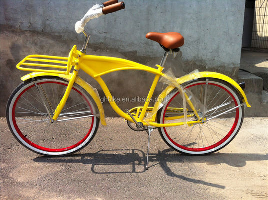 26&quot; Single Speed Steel Frame Foot Brake Beach Cruiser Fiets voor volwassen mannen Promotie