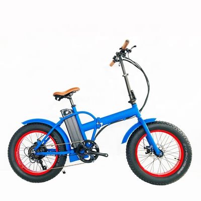 20" 4.0 Snow Big Fat Tire vouwbare elektrische fiets met 500W motor en 14AH lithiumbatterie