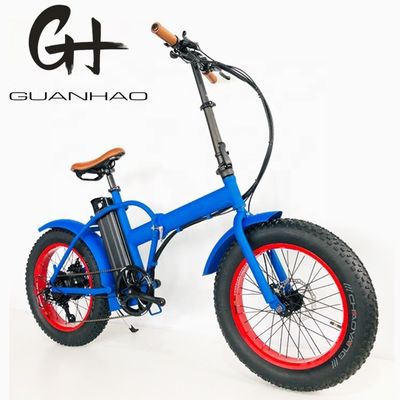 20" 4.0 Snow Big Fat Tire vouwbare elektrische fiets met 500W motor en 14AH lithiumbatterie