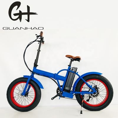 20" 4.0 Snow Big Fat Tire vouwbare elektrische fiets met 500W motor en 14AH lithiumbatterie