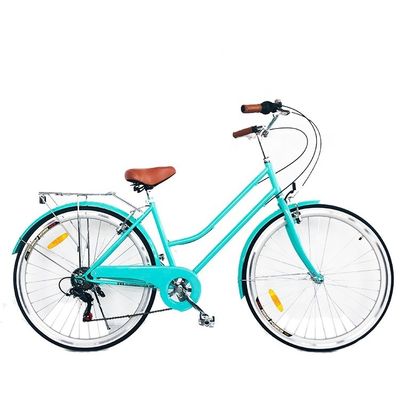 CPSC Kleurrijke 700C CE Hi-Steel Lady City Bike met Aluminium Alloy Rim en 7 snelheden