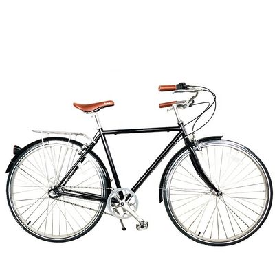 CE Hi-Ten Steel Frame Single Speed Street Holland Traditionele volwassen mannen stadsfiets