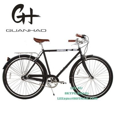 CE Hi-Ten Steel Frame Single Speed Street Holland Traditionele volwassen mannen stadsfiets