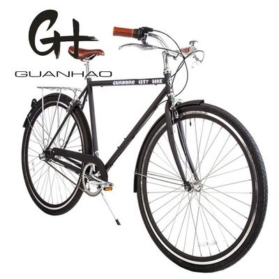 CE Hi-Ten Steel Frame Single Speed Street Holland Traditionele volwassen mannen stadsfiets