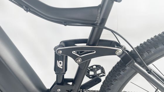 27.5" 1000W Lithiumbatterij Elektrische bergfiets met 9 snelheden en volledige ophanging