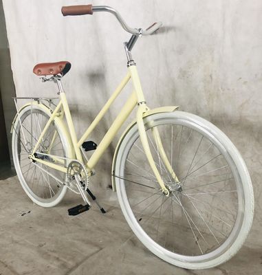 26&quot; Lady City Bike met Hi-Ten Steel Frame Coaster Brake Rear Rack en OEM/ODM Opties