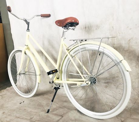 26&quot; Lady City Bike met Hi-Ten Steel Frame Coaster Brake Rear Rack en OEM/ODM Opties