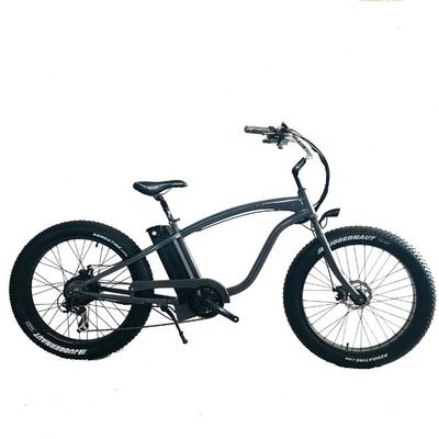 26" 1000W 48V 14AH Lithiumbatterij 55KM/H UL2849 Electric Fat Tire Beach Cruiser Fiets voor volwassen mannen