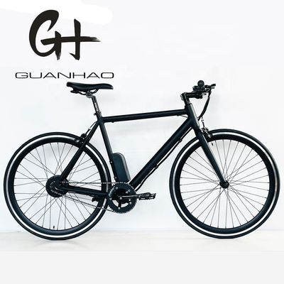 700C 24V 250W OEM Customized UL2849 CE 8.8AH Lithiumbatterij 20KM/H Single Speed Volwassenen Electric Fixed Gear Fiets
