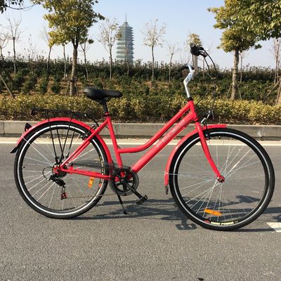 Straat 28 inch Ofo 7 snelheden Retro dames vrouwen meisje CE Nederlandse stijl witte stadsfiets
