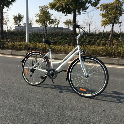 Straat 28 inch Ofo 7 snelheden Retro dames vrouwen meisje CE Nederlandse stijl witte stadsfiets