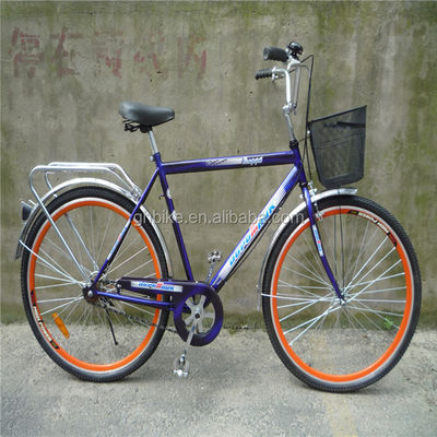 3-delige combo aanbieding Vintage Mensen Single Speed Retro City Cruiser Bike met voormand
