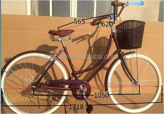 28 inch City Bike OMA Fiets Populaire Nederlandse fiets met stalen frame en vork materiaal