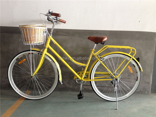 Blauwe kleur 7 snelheid Vintage Lady City Cruiser Bike Vrouwen Retro Bikes voor het stadsleven