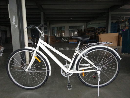 Adult Hybrid Bike 700C 6 Speed Lady City Cruiser Fiets met een bruto gewicht van 17 kg