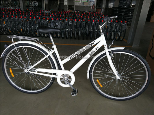 Adult Hybrid Bike 700C 6 Speed Lady City Cruiser Fiets met een bruto gewicht van 17 kg
