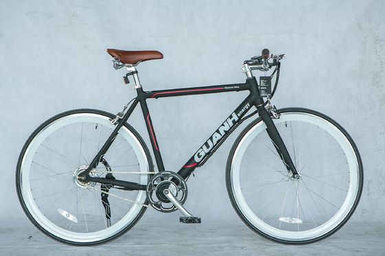 City 700C 25KM/H CE 36V 8AH Lithiumbatterij OEM Op maat gemaakte 250W Europa City Single Speed Volwassenen Electric Verborgen batterij fiets