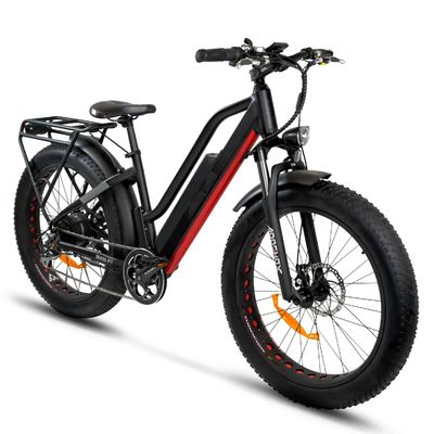 26 inch 1000W 48V 17AH Lithiumbatterij 7 snelheden Elektrische bergfiets voor volwassen mannen