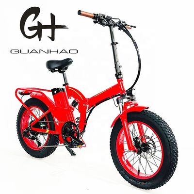 Bandbreedte 20*4&quot; 48V 21ah Lithiumbatterij 1000W Elektrische volle ophanging vouwfiets