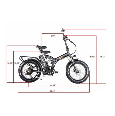 48V*21AH 20 inch volvering Camouflage kleur 1000W vouwbare vetband ELECTRIC BICKE met achterste rek