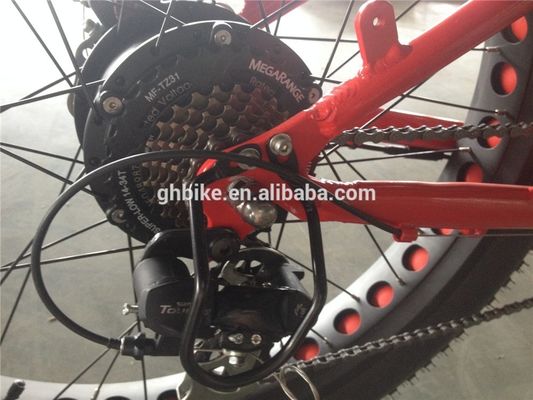 Aluminium Frame 26 inch 7speed Fat Tire Electric Cruiser Fiets met Lithium Battery