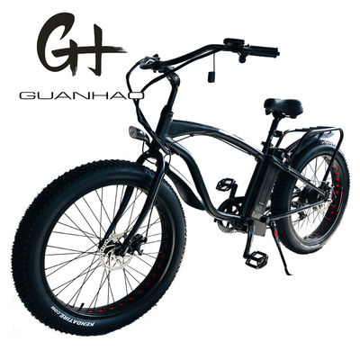 26&quot; 1000W Bafang achtermotor Fat Tire Electric Cargo Beach Cruiser Bike met 48V 21AH Lithiumbattery