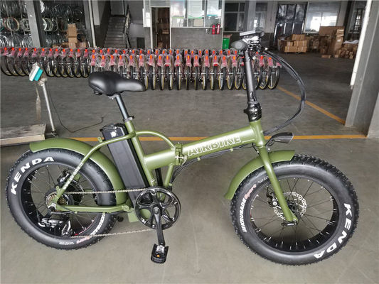 20 inch 48V 500W 750W 1000W elektrische vouwfiets met vetband Maximale snelheid 30-50Km/h