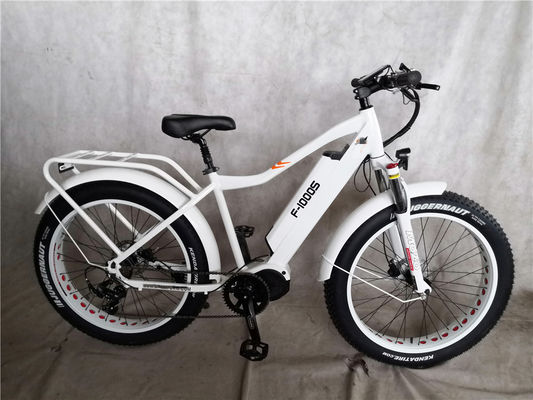 26x4.0 inch Mountain Electric Fat Tire Bike met 1000W Diver Motor en Front Carrier