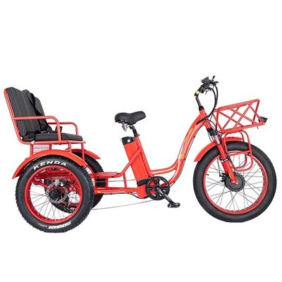 50-70 km Rijdstermijn 48V 1000W 50KM/H 3 wielen elektrische driewieler voor passagiers en vracht