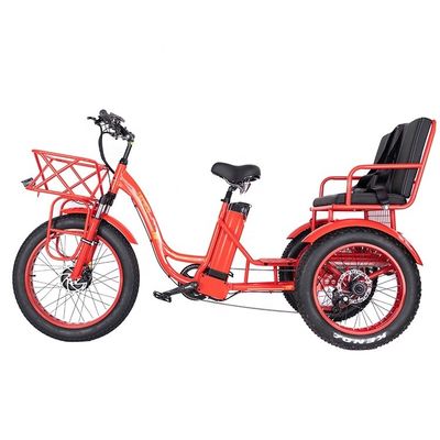 50-70 km Rijdstermijn 48V 1000W 50KM/H 3 wielen elektrische driewieler voor passagiers en vracht