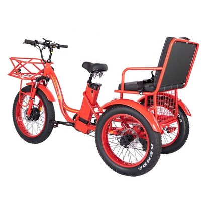 50-70 km Rijdstermijn 48V 1000W 50KM/H 3 wielen elektrische driewieler voor passagiers en vracht